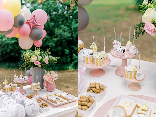 unique-girl-baptism-ideas-pink-yellow-hues-themed-snoopy_02A