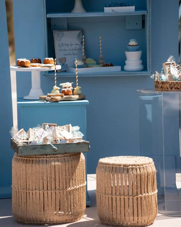 cute baptism decor ideas theme teddy bear baby blue shades_21