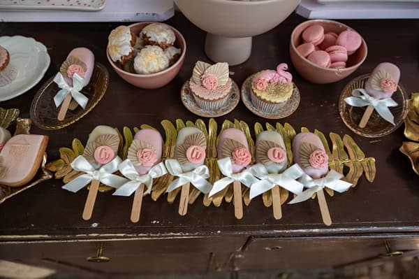 decorative ideas lovely girly baptism flamingo theme_15